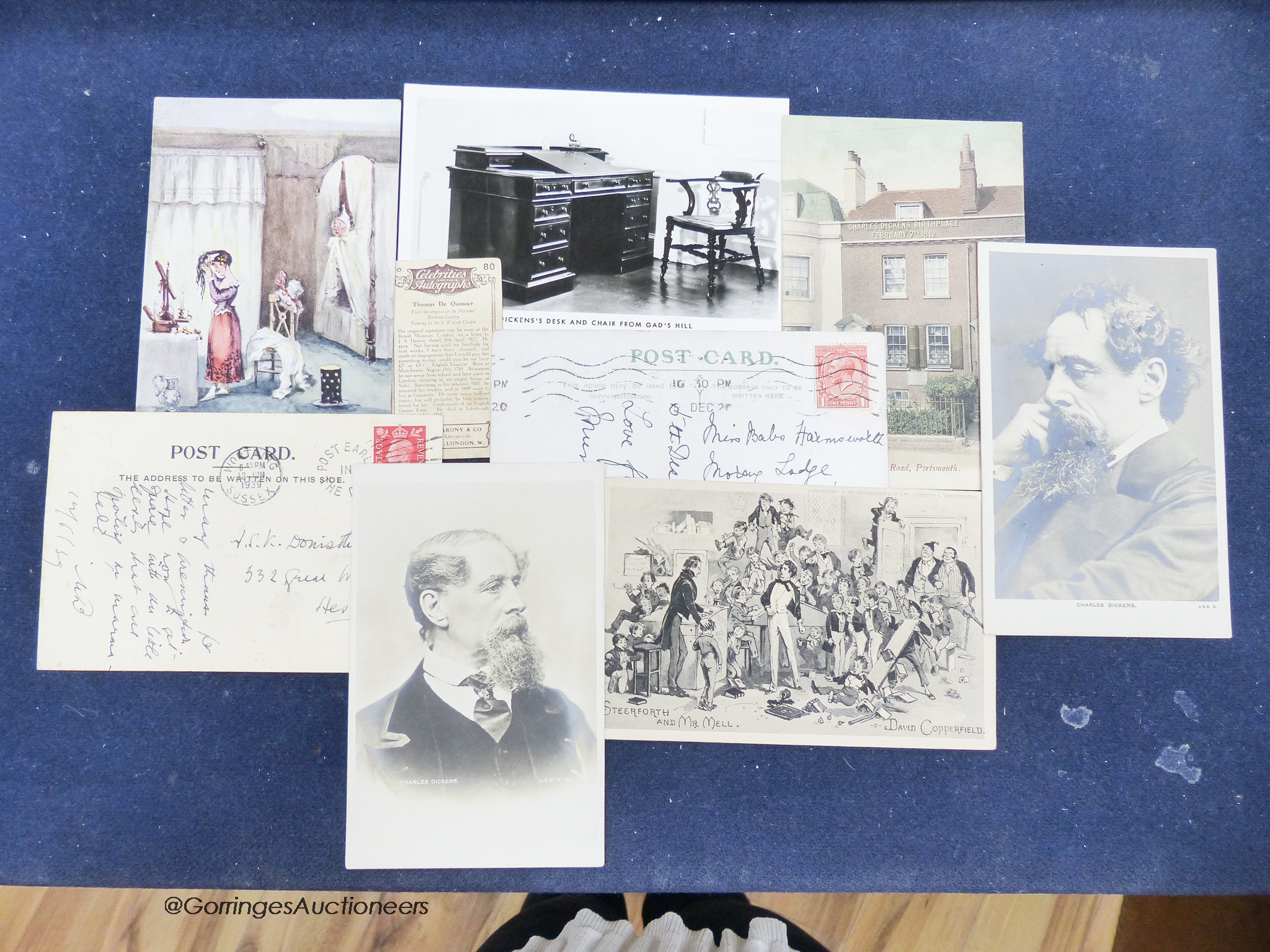 A collection of postcards